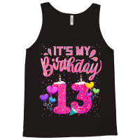 It's My 13th Birthday Doughnut Happy 13 Years Old Girl Kids Tank Top | Artistshot