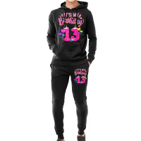 It's My 13th Birthday Doughnut Happy 13 Years Old Girl Kids Hoodie & Jogger Set | Artistshot