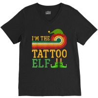 I'm The Tattoo Elf Matching Group Christmas Party Pajama V-neck Tee | Artistshot