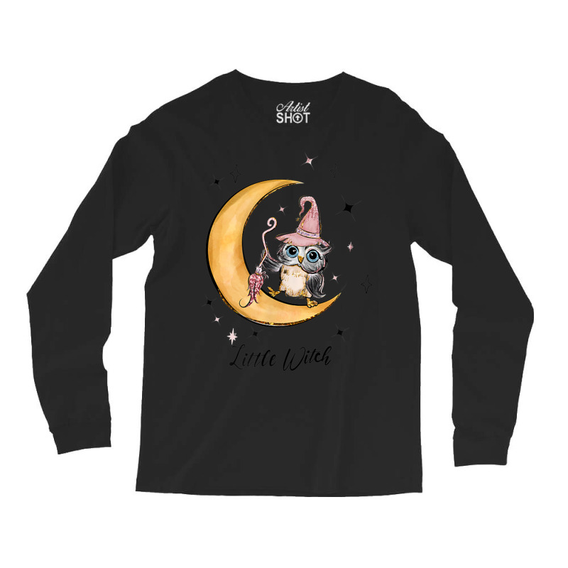 Little Witch Funny Halloween Gifts Long Sleeve Shirts | Artistshot