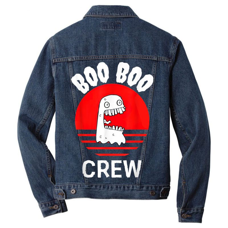 Boo Boo Crew   Funny Nurse Halloween Men Denim Jacket | Artistshot