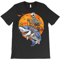 Halloween Skeleton Shark Kids Boys Girls Funny Halloween T-shirt | Artistshot