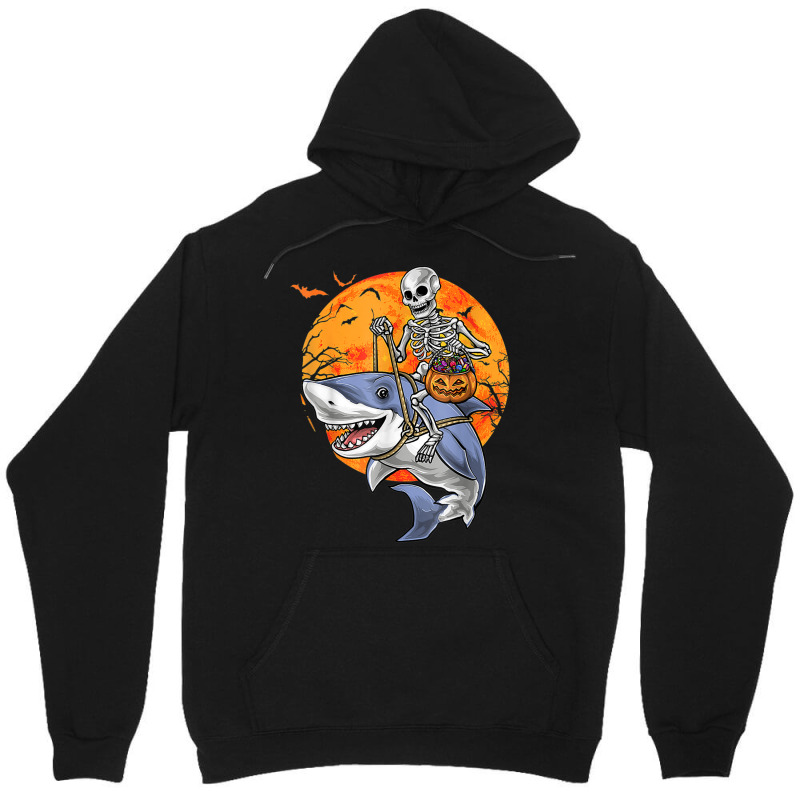 Halloween Skeleton Shark Kids Boys Girls Funny Halloween Unisex Hoodie | Artistshot