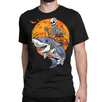 Halloween Skeleton Shark Kids Boys Girls Funny Halloween Classic T-shirt | Artistshot