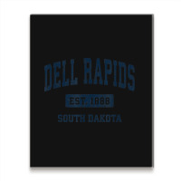 Dell Rapids South Dakota Sd Vintage Athletic Sports Design Metal Print Vertical | Artistshot