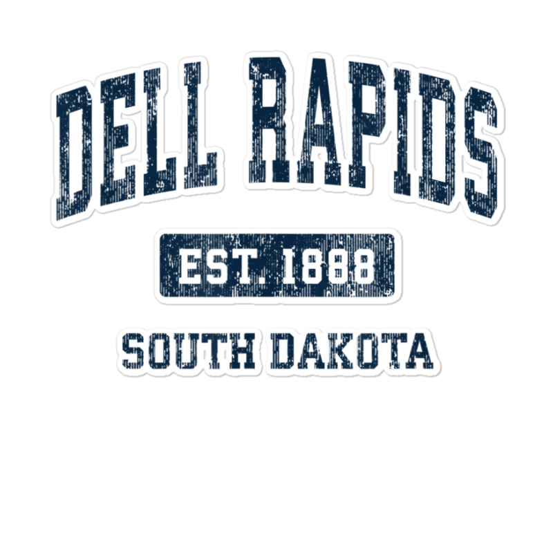 Dell Rapids South Dakota Sd Vintage Athletic Sports Design Sticker | Artistshot