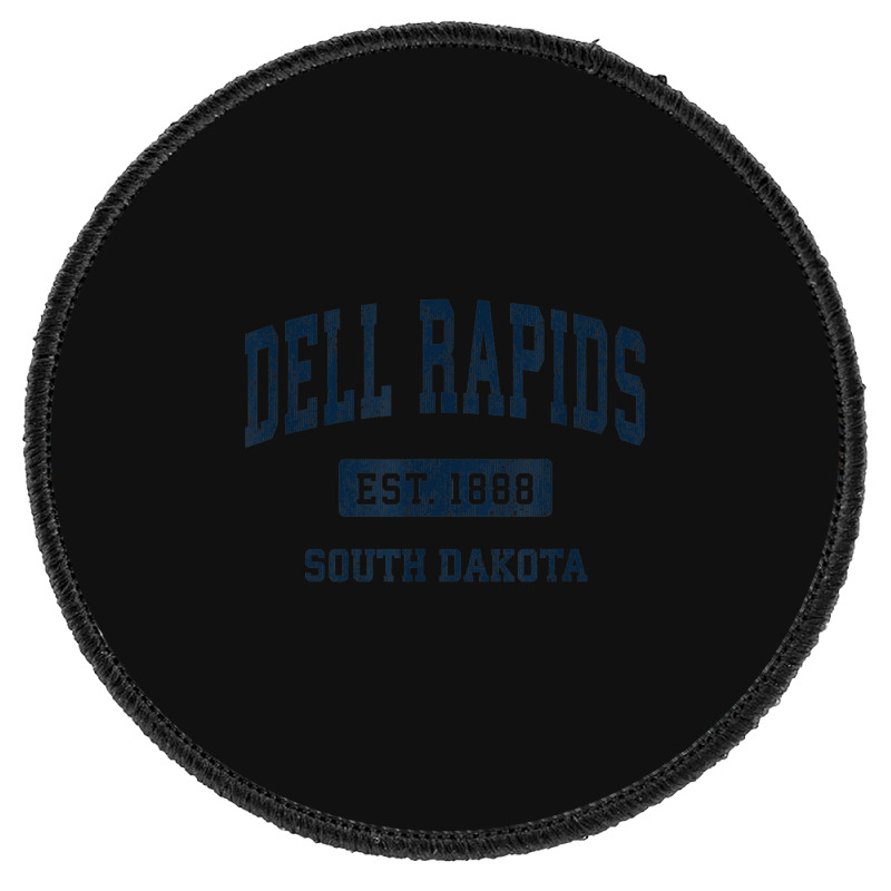 Dell Rapids South Dakota Sd Vintage Athletic Sports Design Round Patch | Artistshot