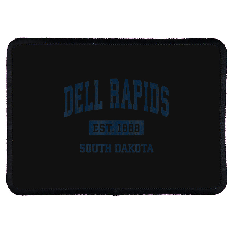 Dell Rapids South Dakota Sd Vintage Athletic Sports Design Rectangle Patch | Artistshot