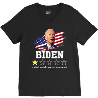 Biden Awful Would Not Recommend Biden Review One Star V-neck Tee | Artistshot