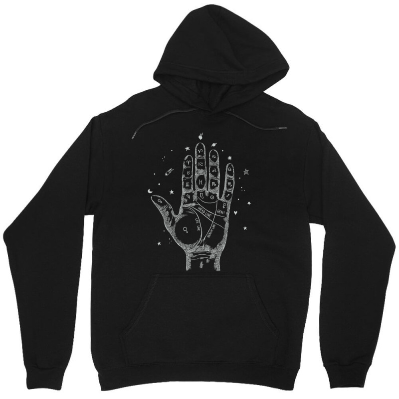 Last Minute Halloween Palmistry Zodiac Psychic Unisex Hoodie by Outpost | Artistshot