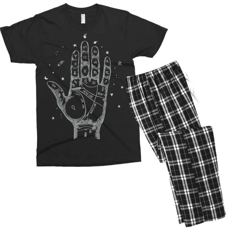 Last Minute Halloween Palmistry Zodiac Psychic Men's T-shirt Pajama Set by Outpost | Artistshot