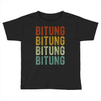 Bitung City Indonesia Retro Vintage Toddler T-shirt | Artistshot