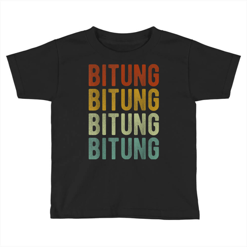 Bitung City Indonesia Retro Vintage Toddler T-shirt by Prismatic | Artistshot