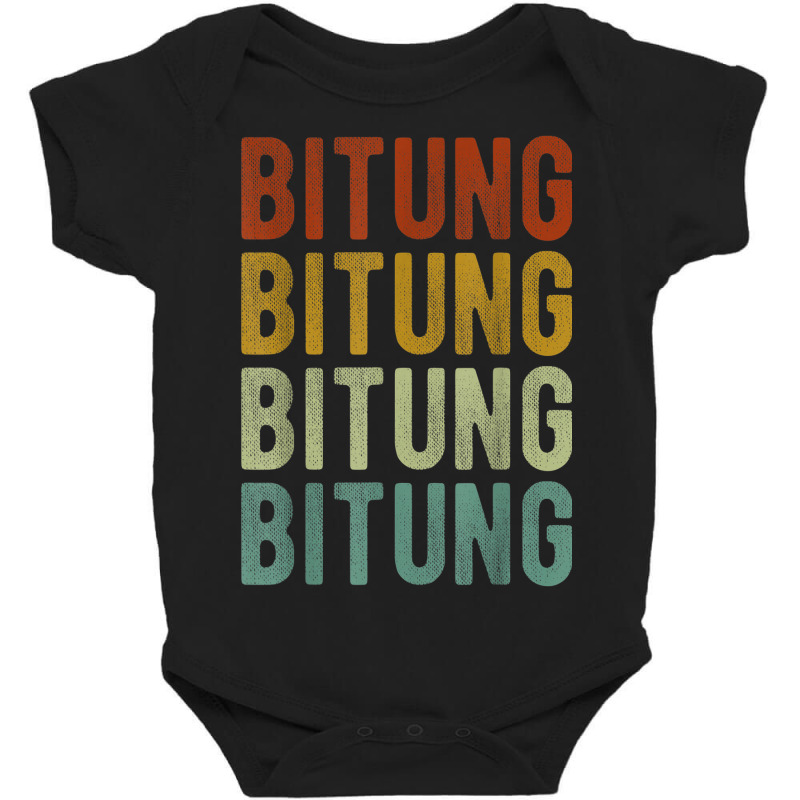 Bitung City Indonesia Retro Vintage Baby Bodysuit by Prismatic | Artistshot