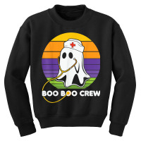 Vintage Boo Boo Crew Funny Nurse Halloween Ghost Costume Youth Sweatshirt | Artistshot