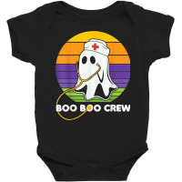 Vintage Boo Boo Crew Funny Nurse Halloween Ghost Costume Baby Bodysuit | Artistshot