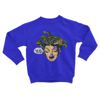 Medusa Look Into My Eyes Vintage Toddler Sweatshirt | Artistshot