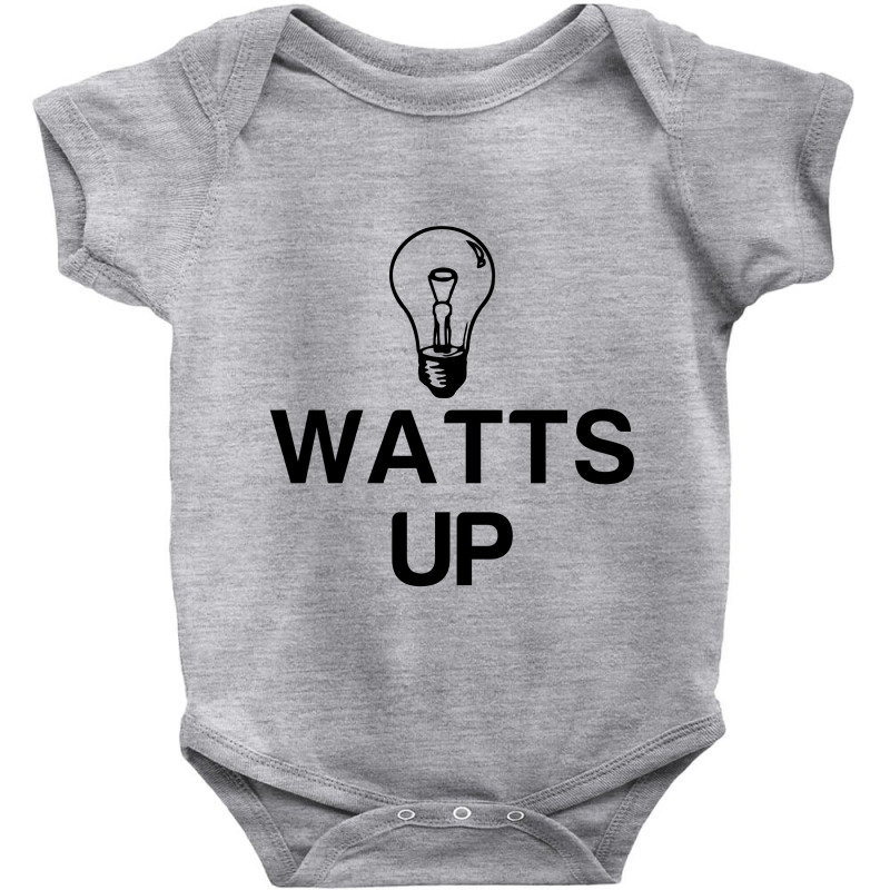 Watts Up Light Bulb Baby Bodysuit by Perfect Designers | Artistshot