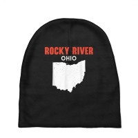 Rocky River Ohio Usa State America Travel Ohioan Baby Beanies | Artistshot