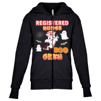 Registered Nurse Boo Crew Halloween Ghost Witch Pumpkin Youth Zipper Hoodie | Artistshot