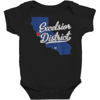 Excelsior District California San Francisco Ca Map Baby Bodysuit | Artistshot