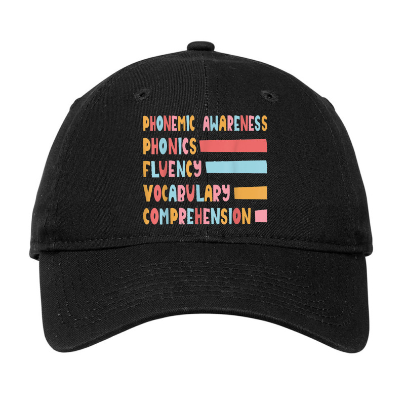 Phonemic Awareness Phonics Fluency Vocabulary Comprehension Adjustable Cap | Artistshot