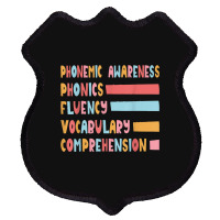 Phonemic Awareness Phonics Fluency Vocabulary Comprehension Shield Patch | Artistshot