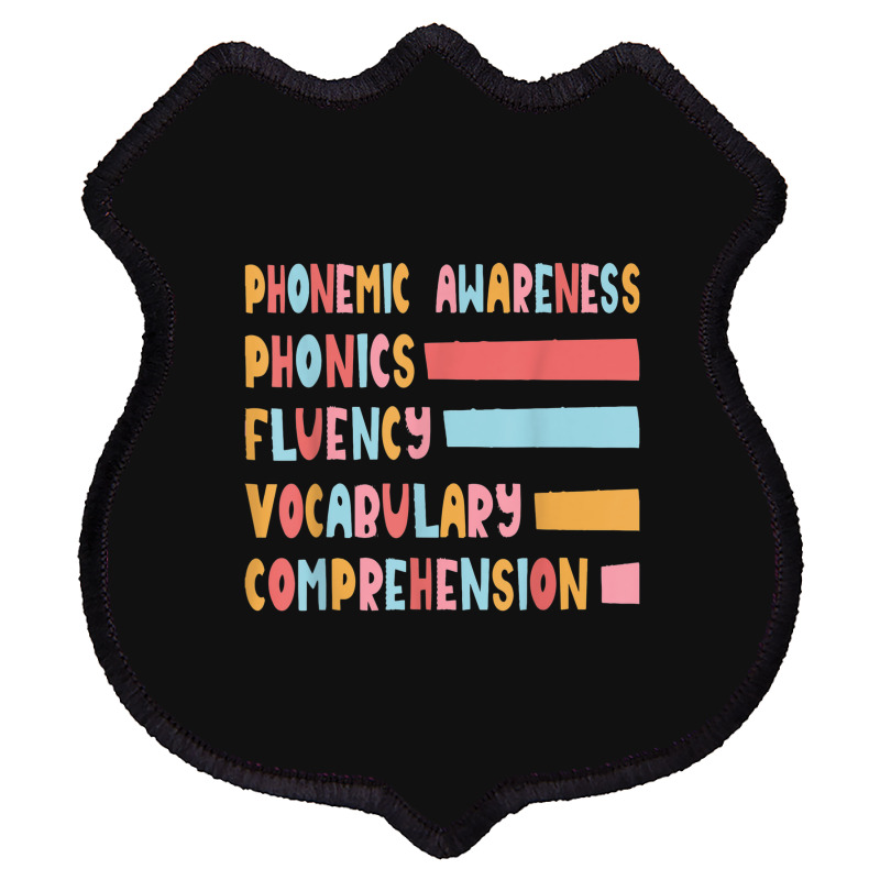 Phonemic Awareness Phonics Fluency Vocabulary Comprehension Shield Patch | Artistshot