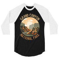 The Grand Canyon National Park Design 3/4 Sleeve Shirt | Artistshot