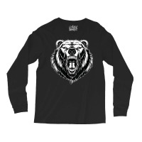 Womens Angry Bear Ferocious Grizzly Bear Long Sleeve Shirts | Artistshot