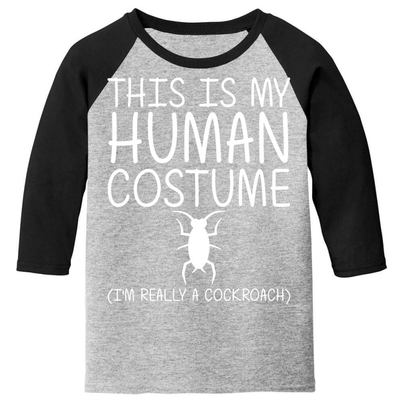 Cockroach Easy Halloween Human Costume Termite Pest Diy Gift Youth 3/4 Sleeve by Haley1989 | Artistshot