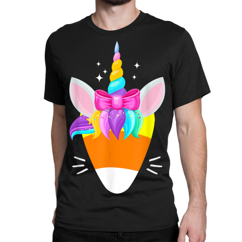 Cute Unicorn Candy Cone Trick Or Treat Halloween Costume Day Classic T-shirt by Renew | Artistshot