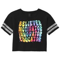 Believer Motivators Innovator Educators Back To School Scorecard Crop Tee | Artistshot