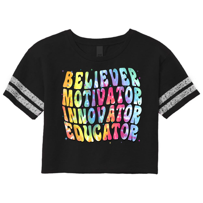 Believer Motivators Innovator Educators Back To School Scorecard Crop Tee by Queens | Artistshot