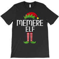 Womens Memere Elf Family Matching Group Christmas Party Pajama T-shirt | Artistshot