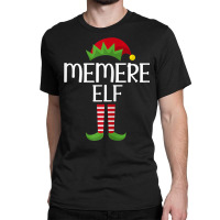 Womens Memere Elf Family Matching Group Christmas Party Pajama Classic T-shirt | Artistshot