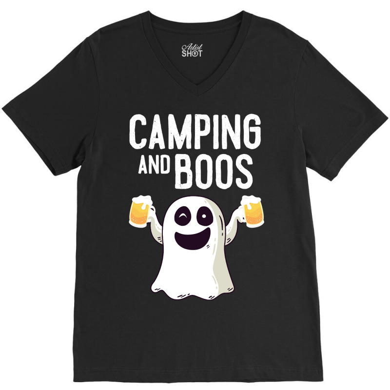 Camping And Boos Camping Halloween Costume For Men Women V-neck Tee | Artistshot