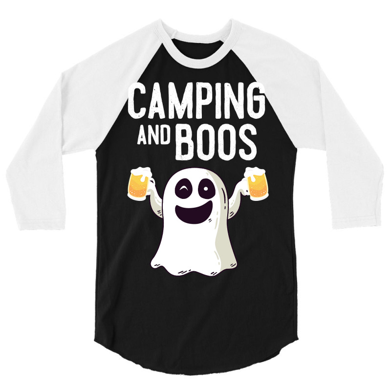 Camping And Boos Camping Halloween Costume For Men Women 3/4 Sleeve Shirt | Artistshot