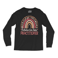 Palliative Care Nurse Practitioner Leopard Rainbow Long Sleeve Shirts | Artistshot