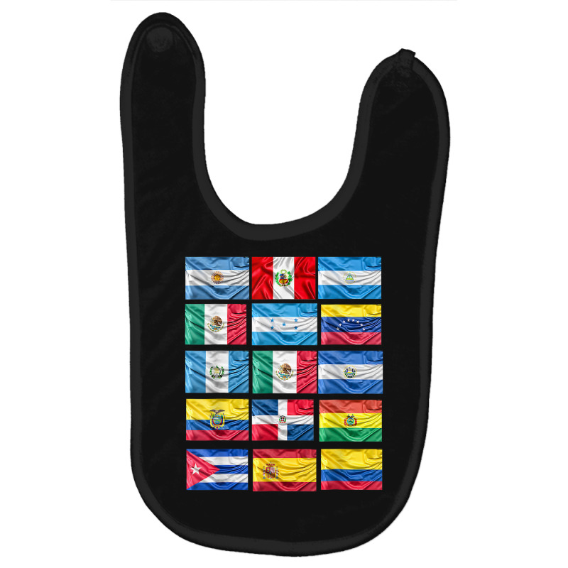 Latin American Flags Hispanic Heritage Month Baby Bibs by Renew | Artistshot