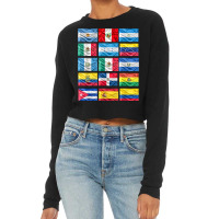 Latin American Flags Hispanic Heritage Month Cropped Sweater | Artistshot