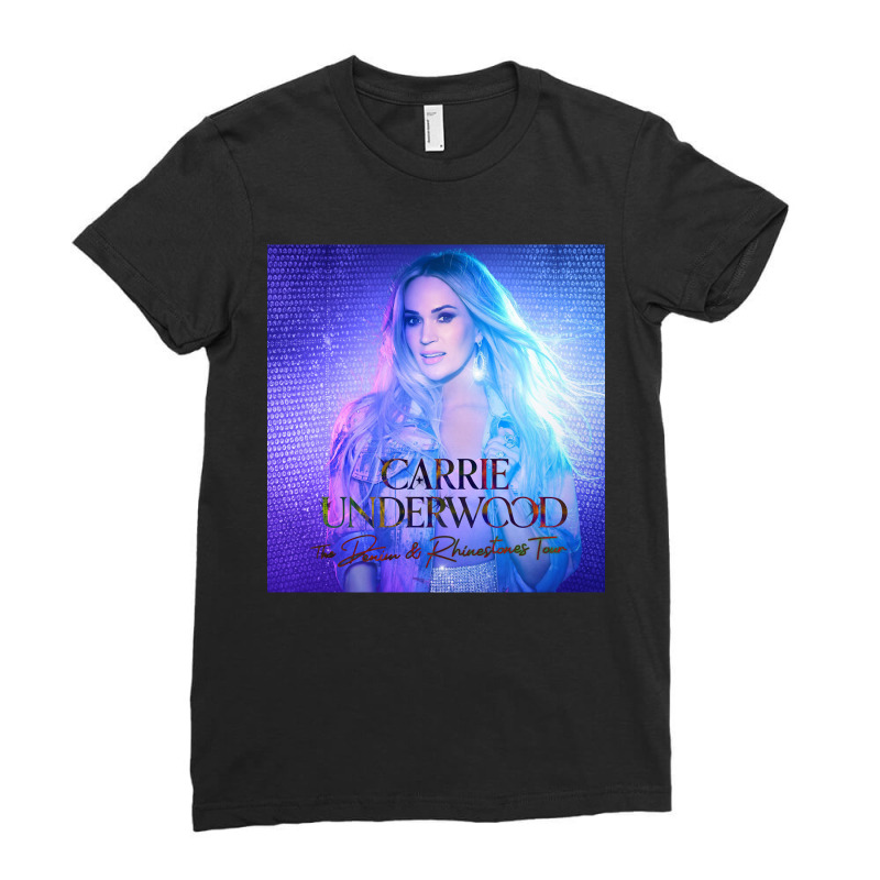 Denim & Rhinestones Carrie Tour 2022 Masmay Ladies Fitted T-Shirt by cm-arts | Artistshot