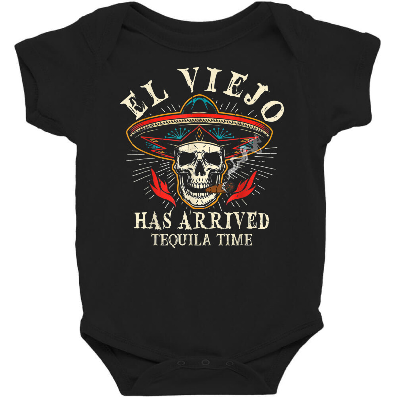 El Viejo Has Arrived Tequila Time Vintage Baby Bodysuit by Sombre | Artistshot