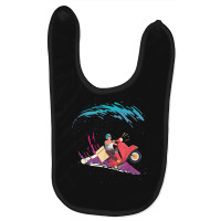 Surfer Boy Surfing Pizza Matching Cute Pizza Delivery Baby Bibs | Artistshot