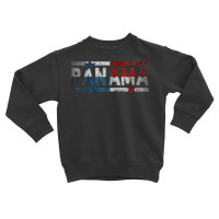 Panama Retro Flag T Shirt Panamanian Distressed Graphic T Shirt Toddler Sweatshirt | Artistshot