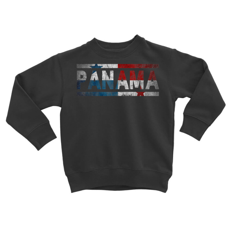 Panama Retro Flag T Shirt Panamanian Distressed Graphic T Shirt Toddler Sweatshirt by cm-arts | Artistshot