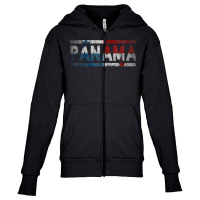 Panama Retro Flag T Shirt Panamanian Distressed Graphic T Shirt Youth Zipper Hoodie | Artistshot