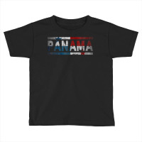 Panama Retro Flag T Shirt Panamanian Distressed Graphic T Shirt Toddler T-shirt | Artistshot