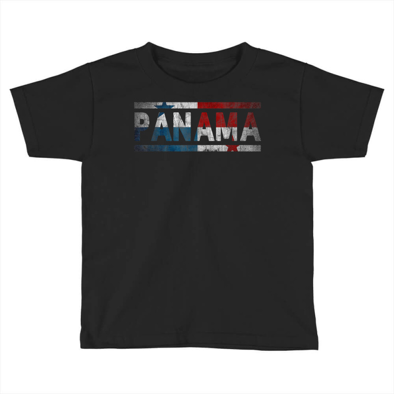 Panama Retro Flag T Shirt Panamanian Distressed Graphic T Shirt Toddler T-shirt by cm-arts | Artistshot