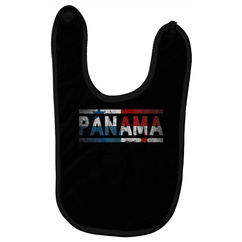 Panama Retro Flag T Shirt Panamanian Distressed Graphic T Shirt Baby Bibs by cm-arts | Artistshot